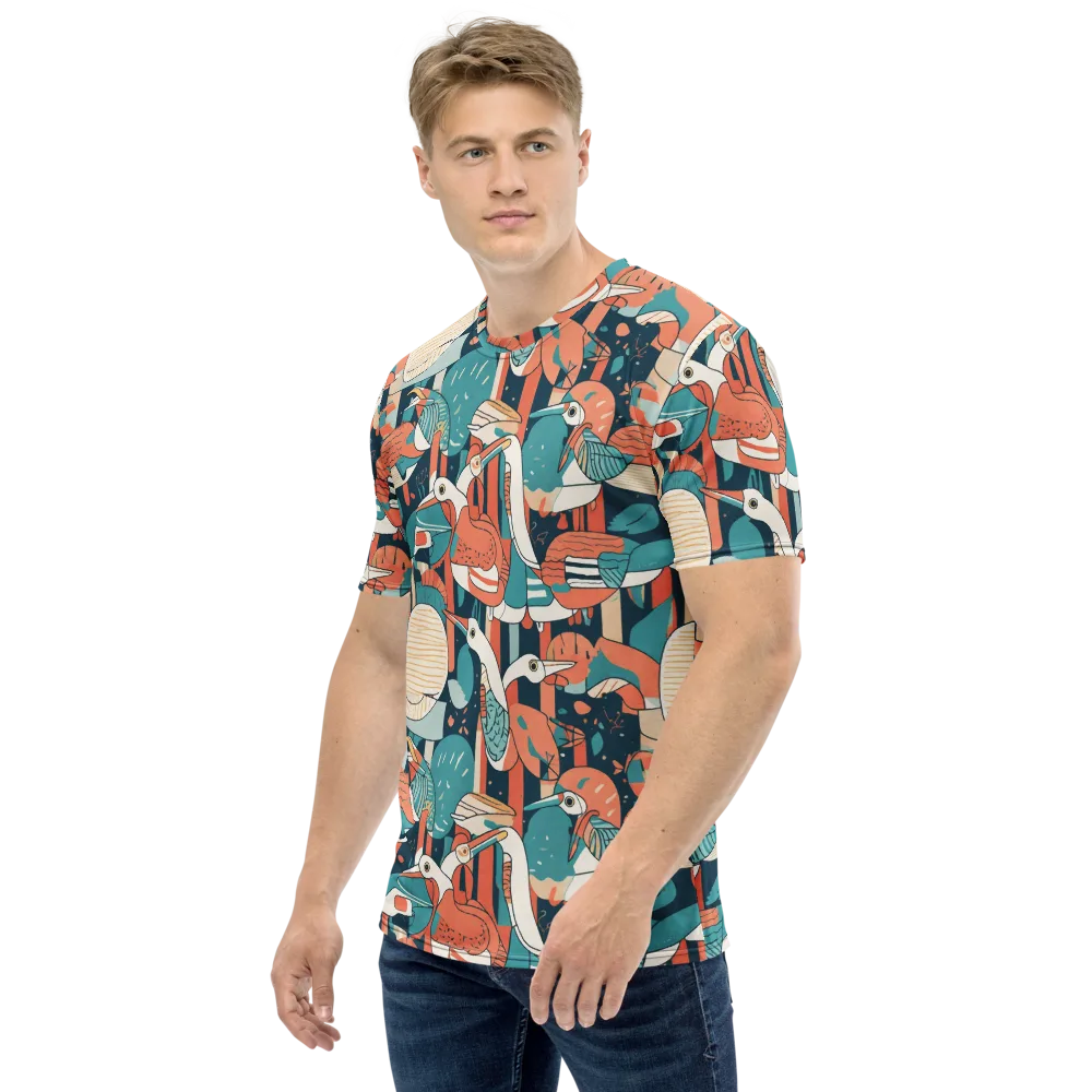 Tidal Waders on Men's Crew Neck T-Shirt — Left