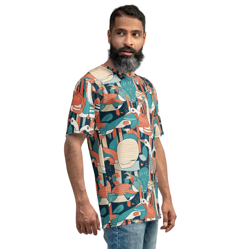 Tidal Waders on Men's Crew Neck T-Shirt — Right