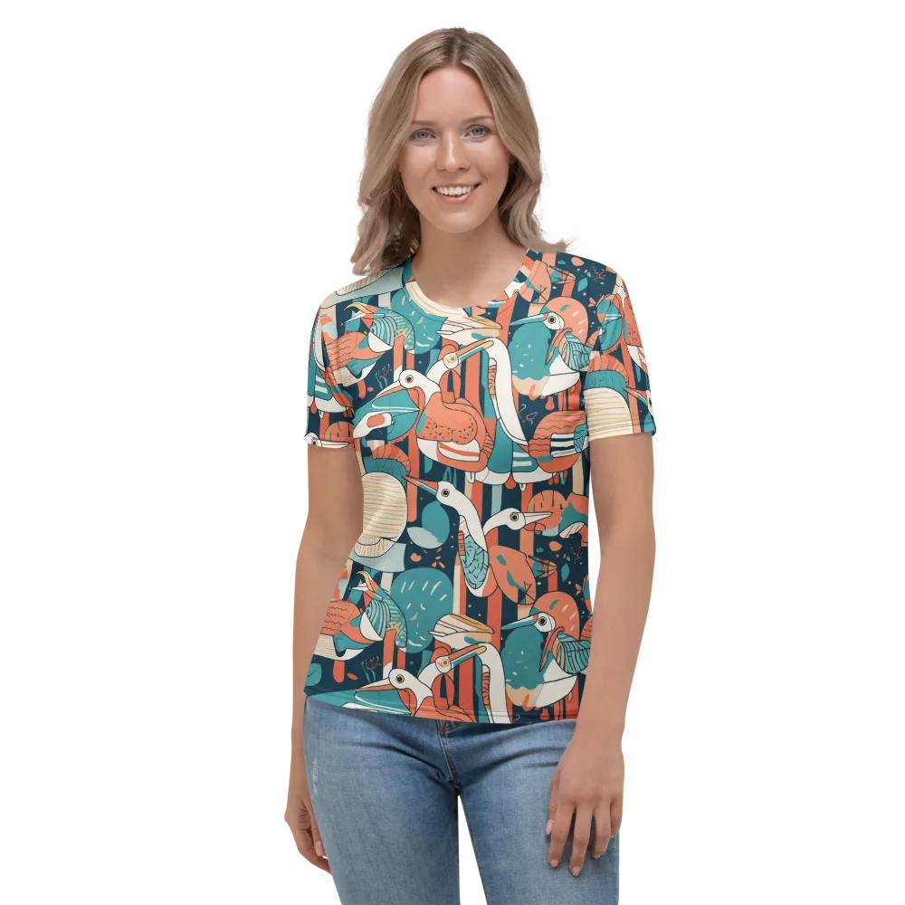 Tidal Waders on Women's Crew Neck T-Shirt — Front