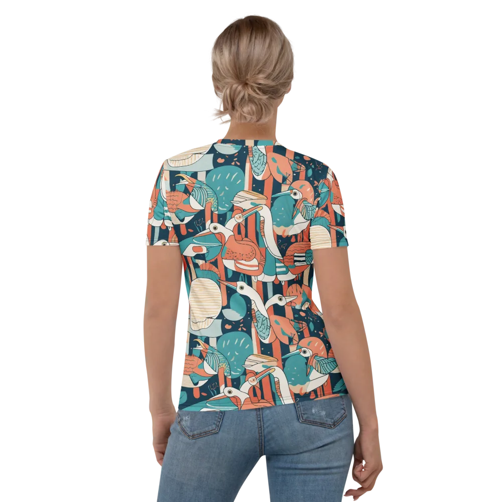 Tidal Waders on Women's Crew Neck T-Shirt — Back