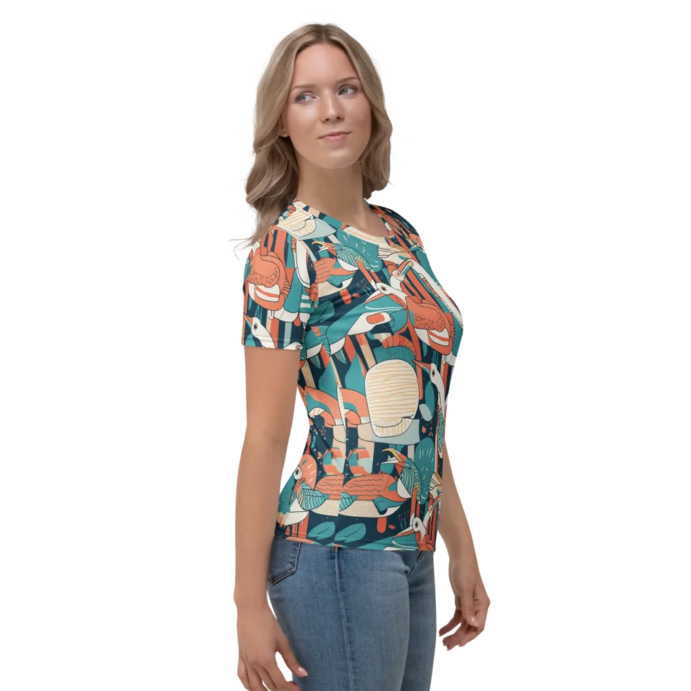 Tidal Waders on Women's Crew Neck T-Shirt — Right