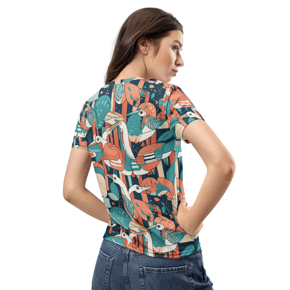 Tidal Waders on Women's Crew Neck T-Shirt — Back
