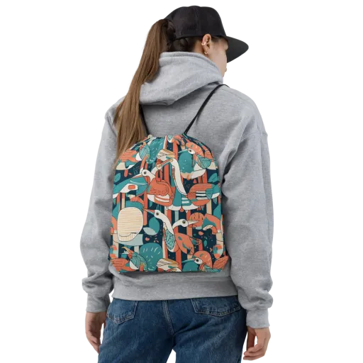 Tidal Waders on a Drawstring Bag