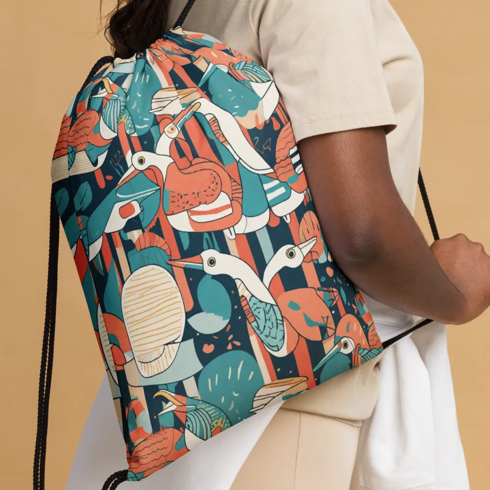 Tidal Waders on Drawstring Bag — Front