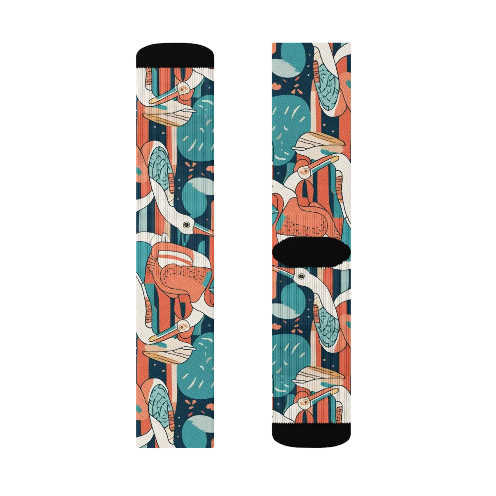 Tidal Waders on Socks — Left Sock