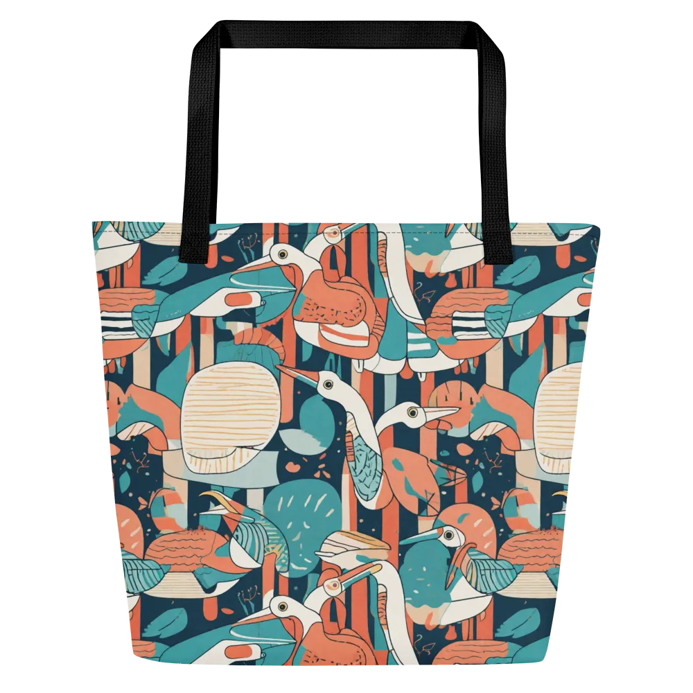 Tidal Waders on Large Tote Bag W/ Pocket — Front