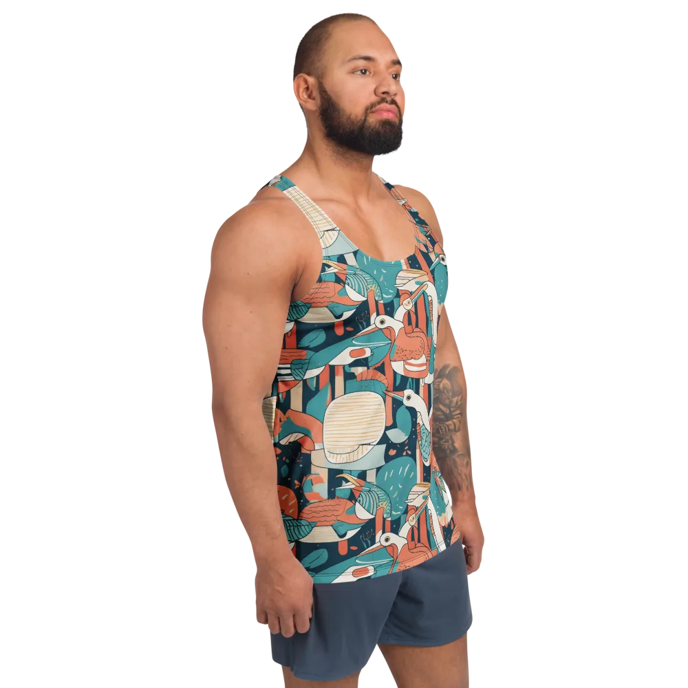 Tidal Waders on Men's Tank Top — Right Front