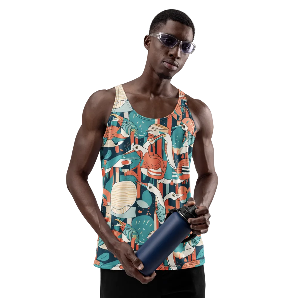 Tidal Waders on Men's Tank Top — Front