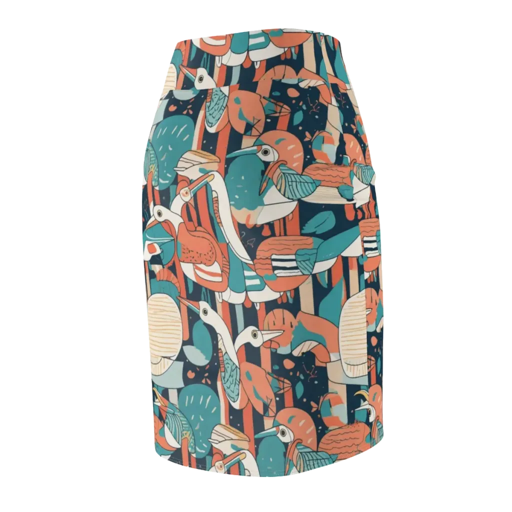Tidal Waders on Pencil Skirt — Back Side