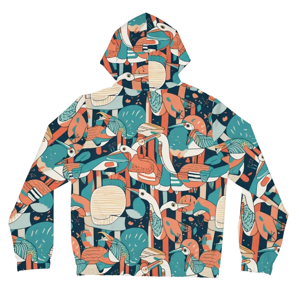 Tidal Waders on Women's Full-Zip Hoodie — Back