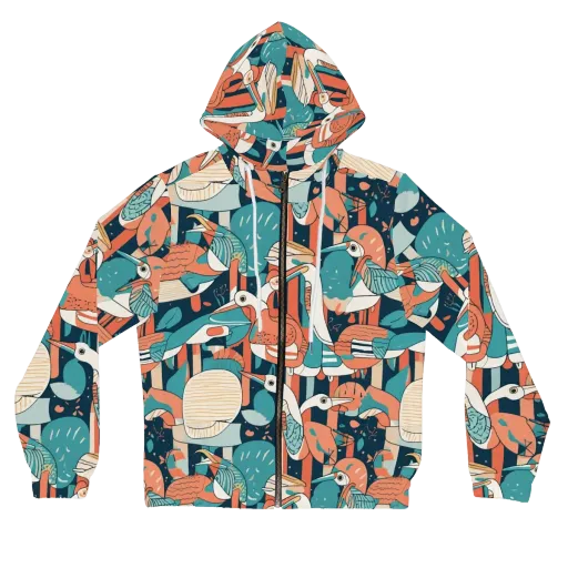 Tidal Waders on a Women's Full-Zip Hoodie