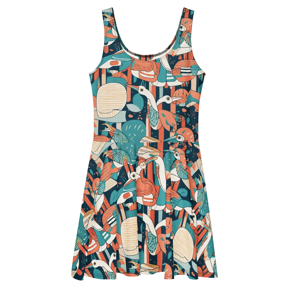 Tidal Waders on Skater Dress — Front