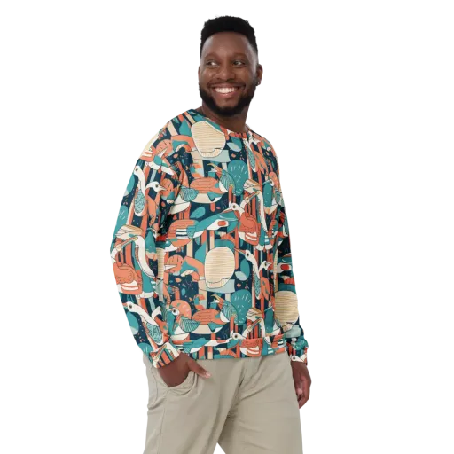 Tidal Waders on a Sweatshirt