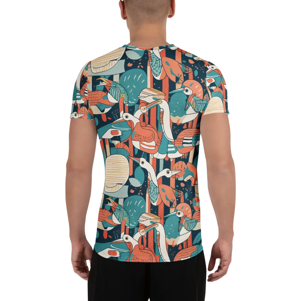 Tidal Waders on Men's Athletic T-Shirt — Back
