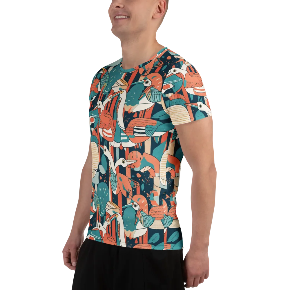 Tidal Waders on Men's Athletic T-Shirt — Left