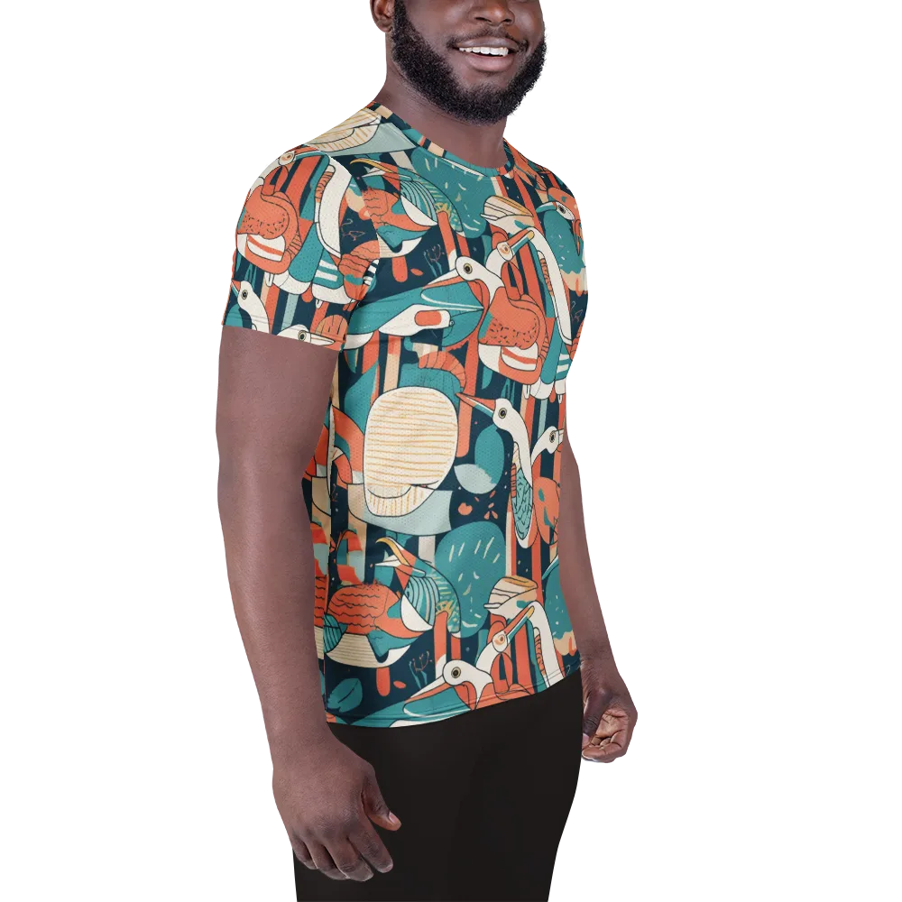 Tidal Waders on Men's Athletic T-Shirt — Right