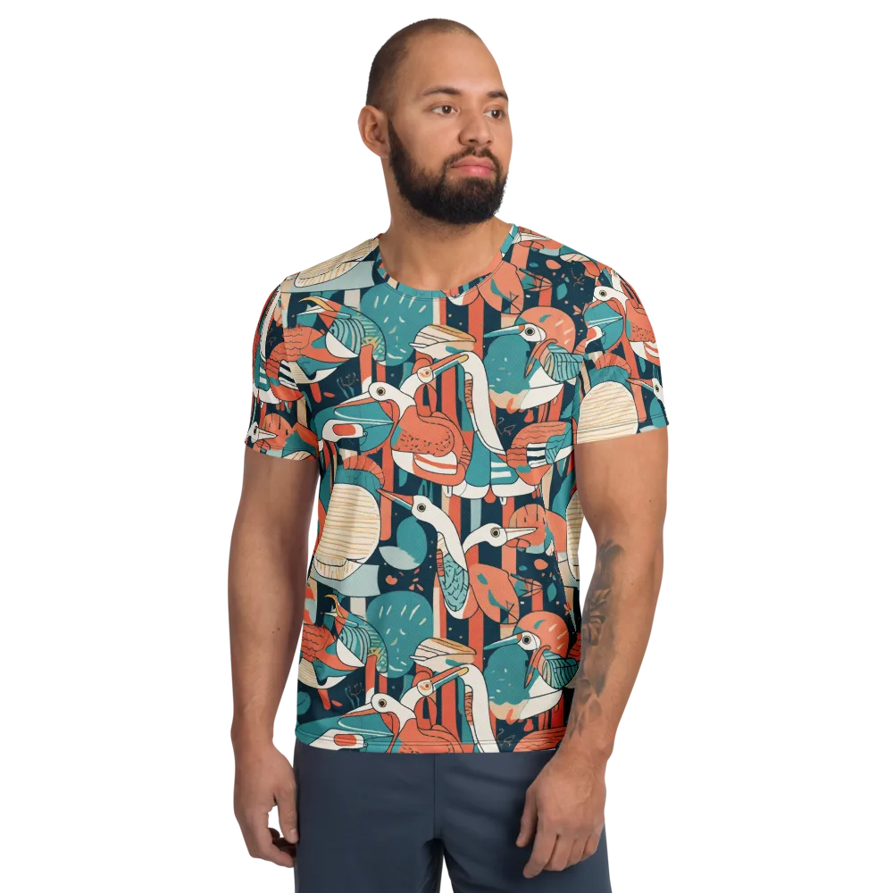 Tidal Waders on Men's Athletic T-Shirt — Front