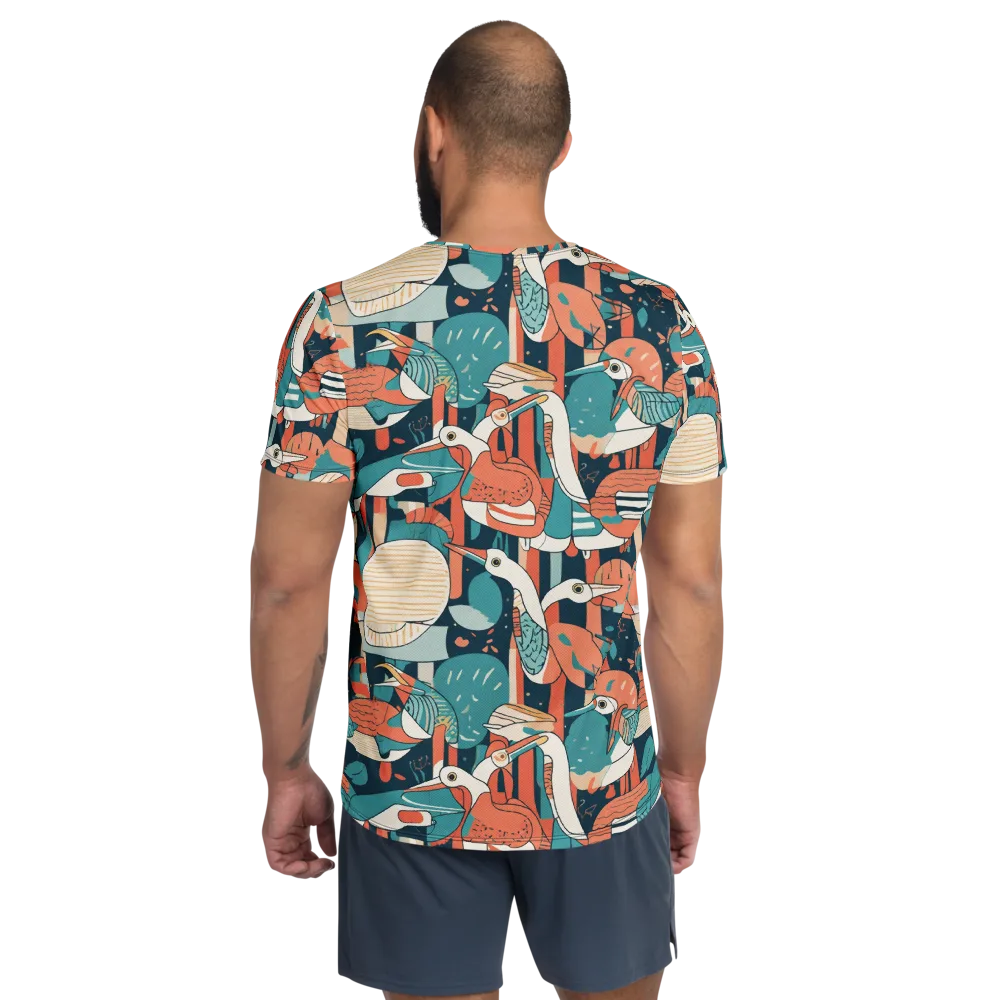 Tidal Waders on Men's Athletic T-Shirt — Back