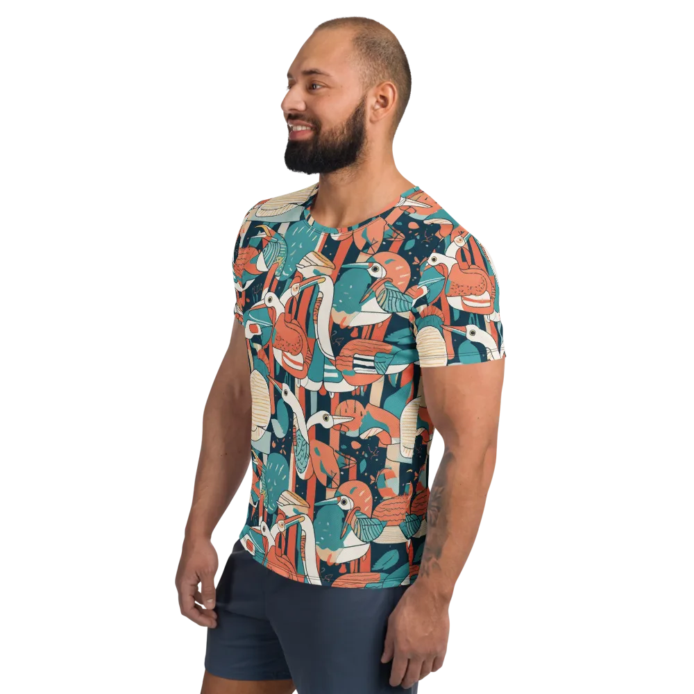 Tidal Waders on Men's Athletic T-Shirt — Left
