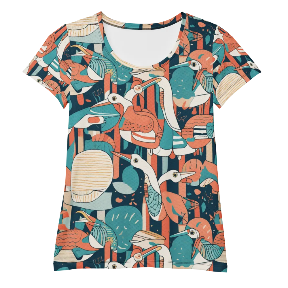 Tidal Waders on Women's Athletic T-Shirt — Front