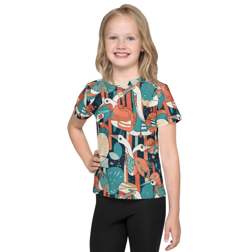 Tidal Waders on a Kids Crew Neck T-Shirt