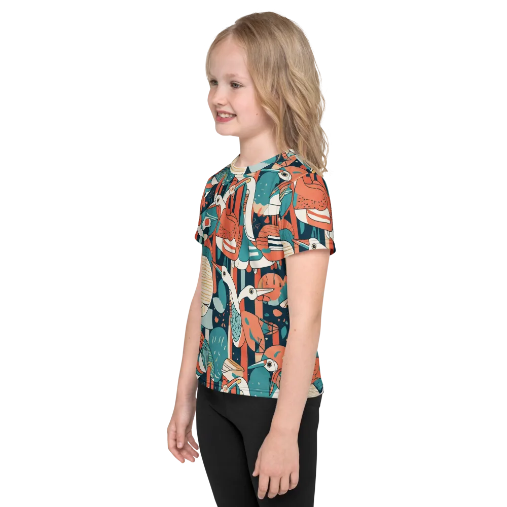 Tidal Waders on Kids Crew Neck T-Shirt — Left