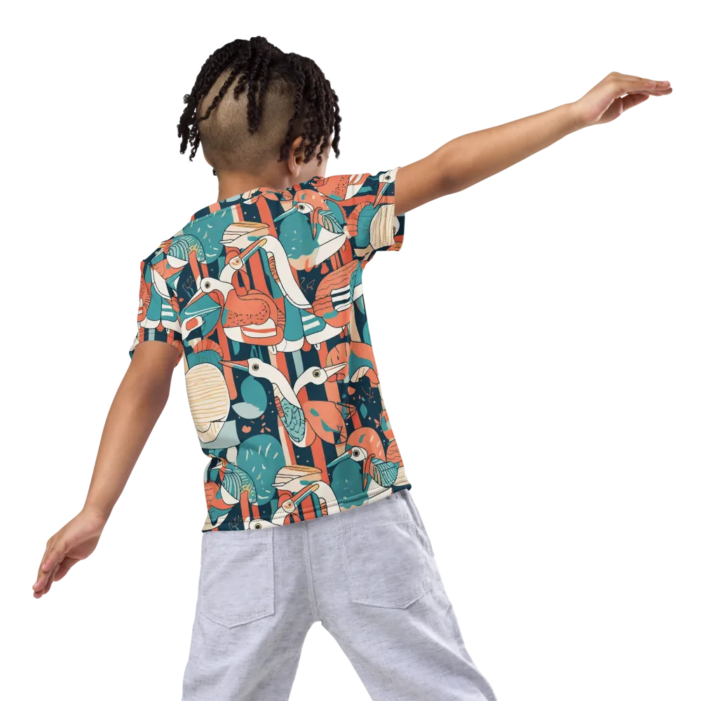 Tidal Waders on Kids Crew Neck T-Shirt — Back