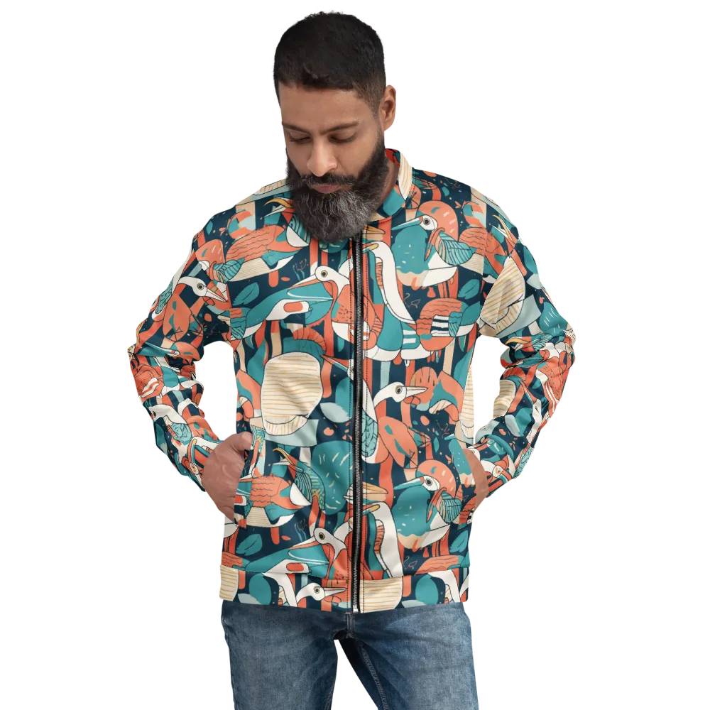 Tidal Waders on Bomber Jacket — Front