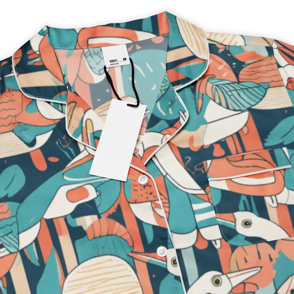 Tidal Waders on Women's Short Sleeve Pajama Top — Product details