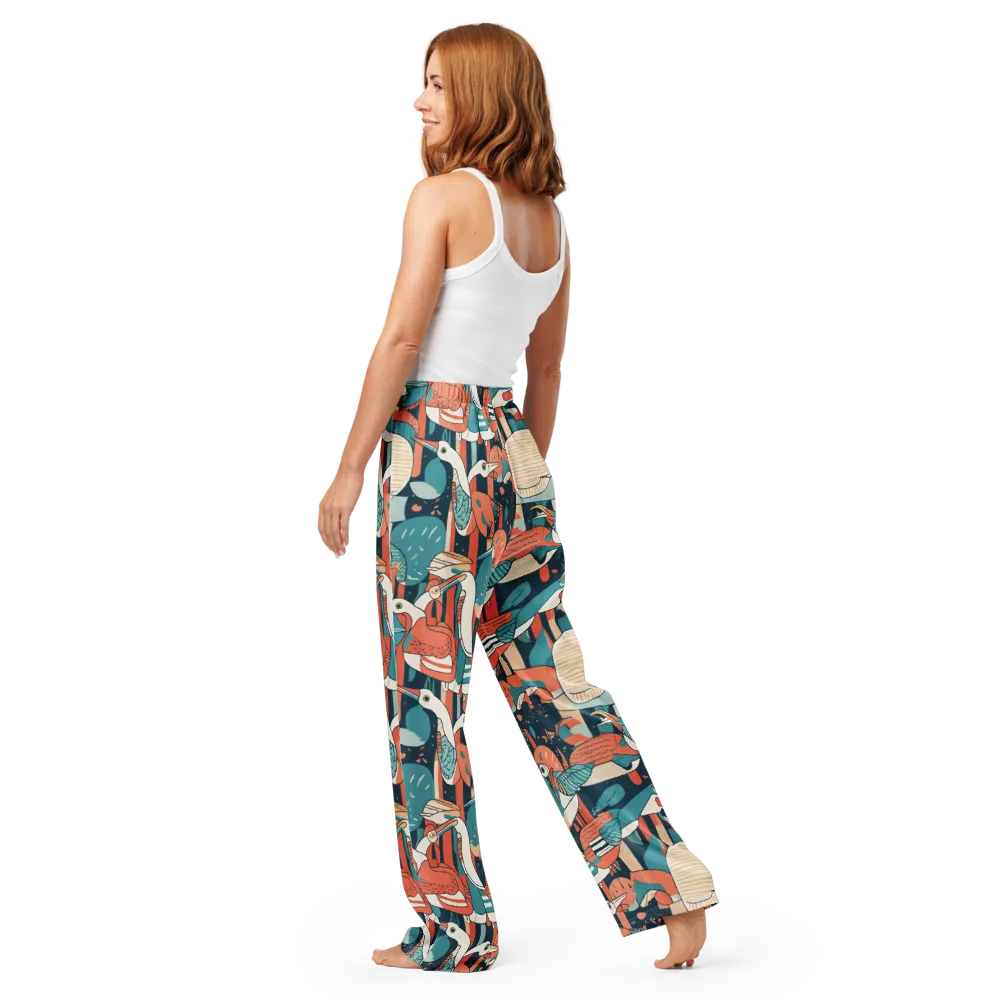 Tidal Waders on Women's Pajama Pants — Back