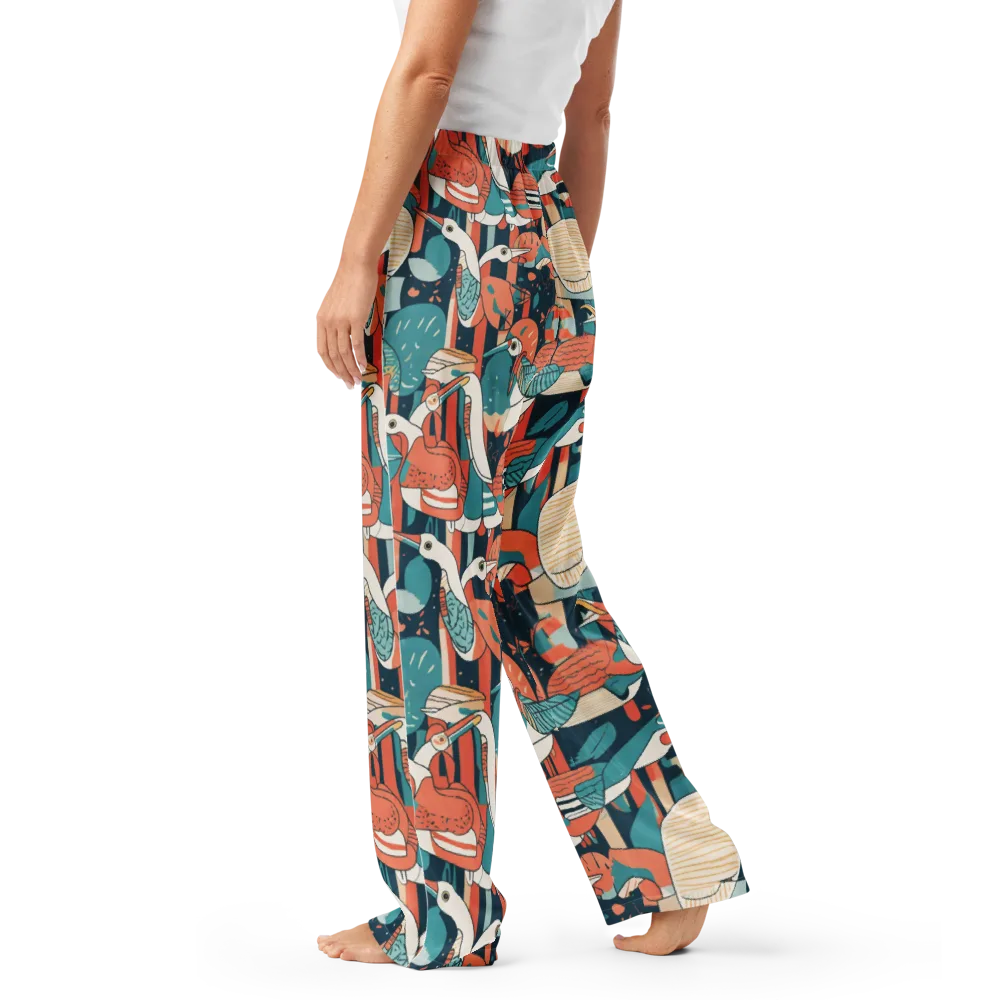 Tidal Waders on Women's Pajama Pants — Left