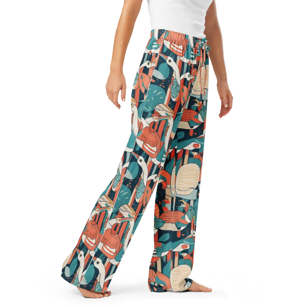 Tidal Waders on Women's Pajama Pants — Right Front