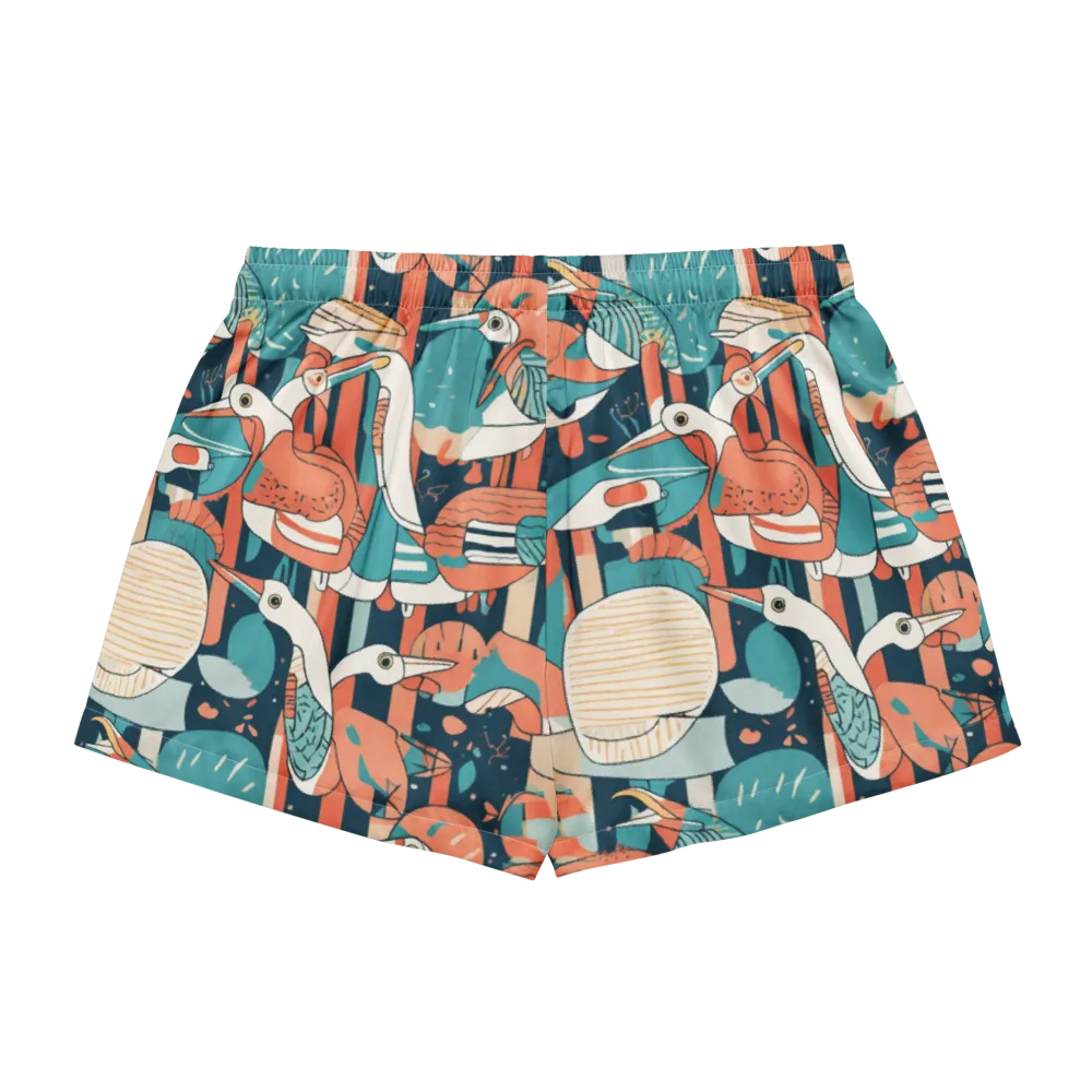 Tidal Waders on Women's Pajama Shorts — Back