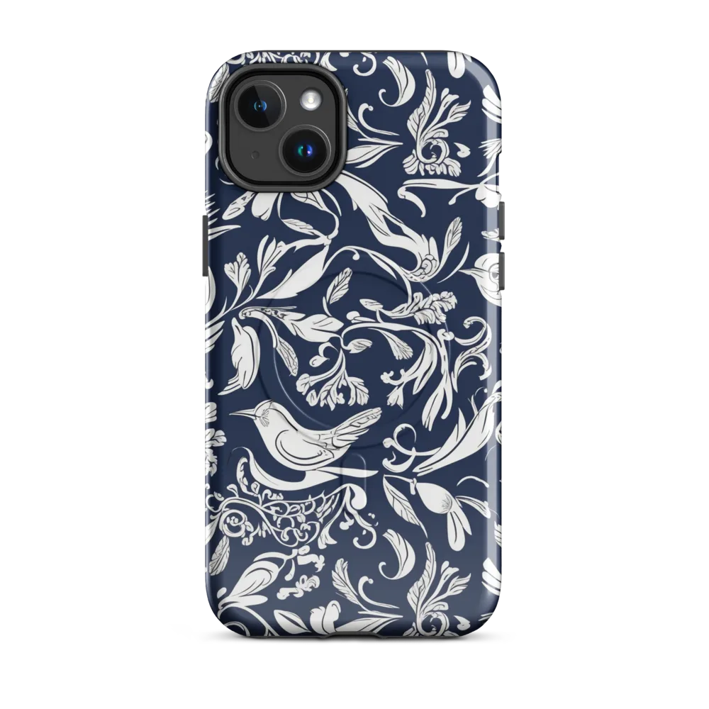 Navy Aviary on MagSafe Tough Case for iPhone® — Front