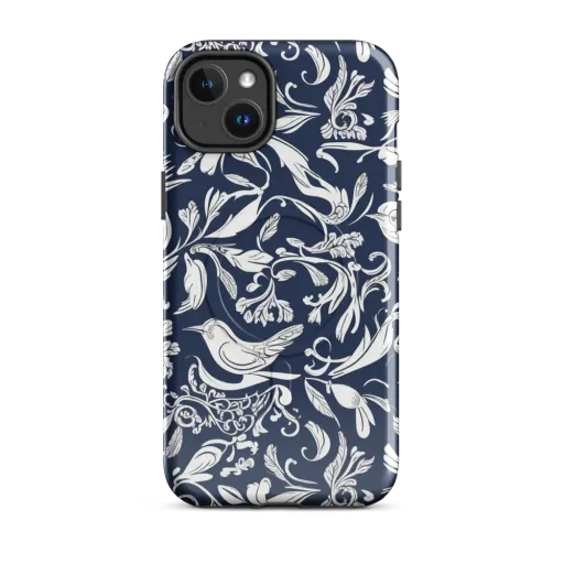 Navy Aviary on a MagSafe Tough Case for iPhone®