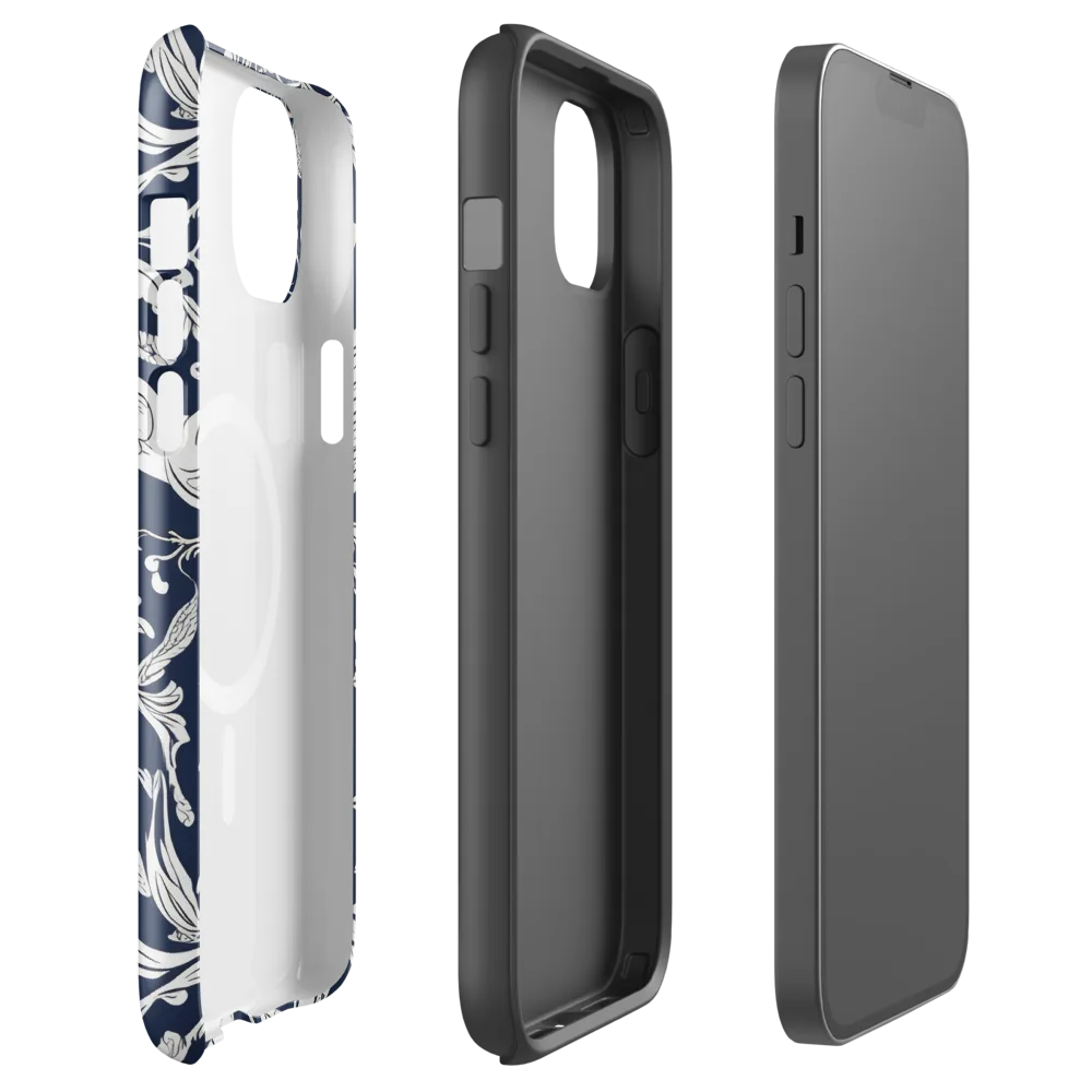 Navy Aviary on MagSafe Tough Case for iPhone® — Front