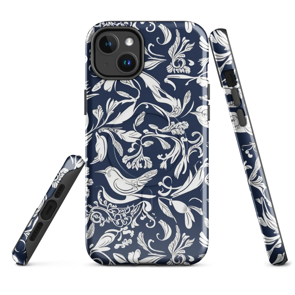 Navy Aviary on MagSafe Tough Case for iPhone® — Front