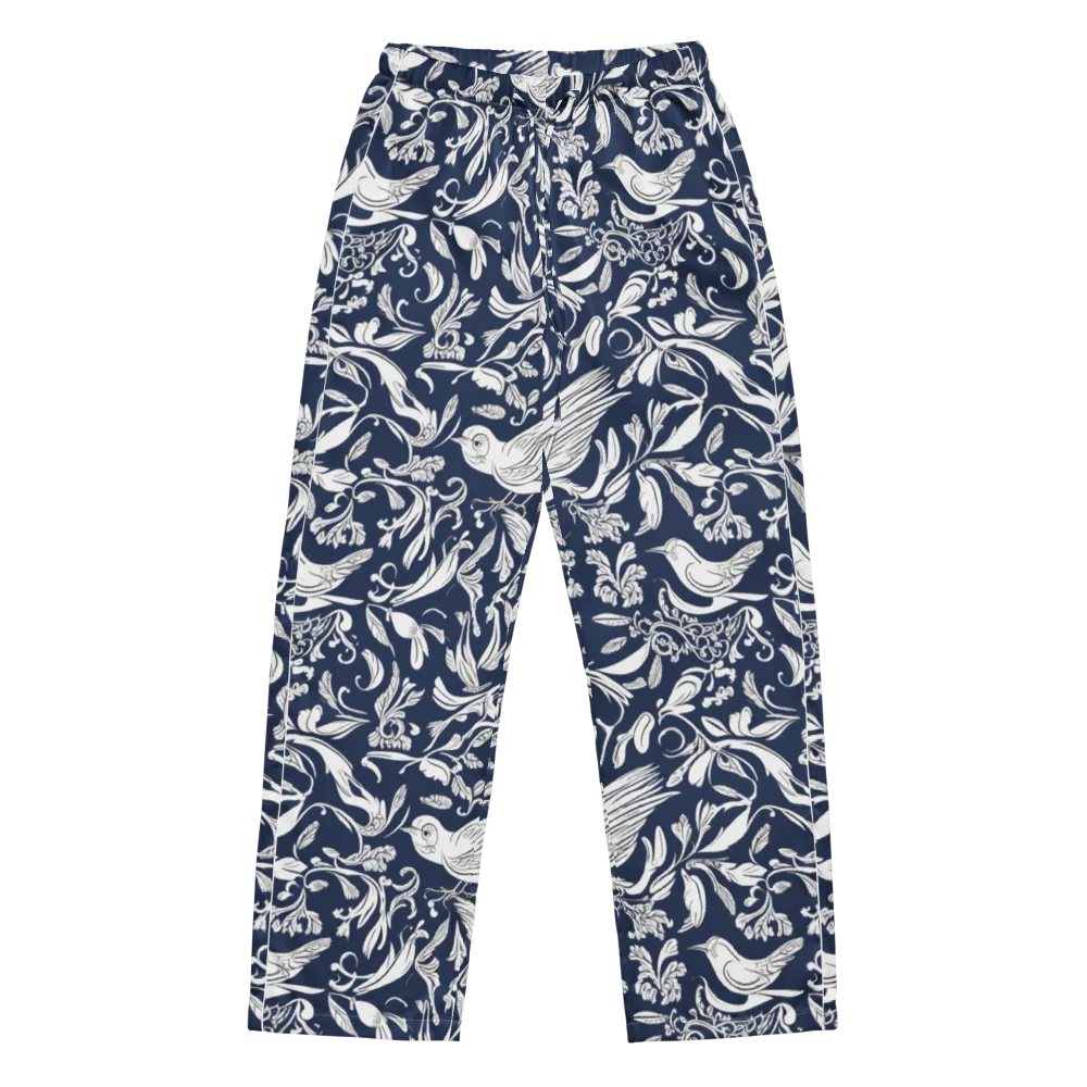 Navy Aviary on Women's Pajama Pants — Front