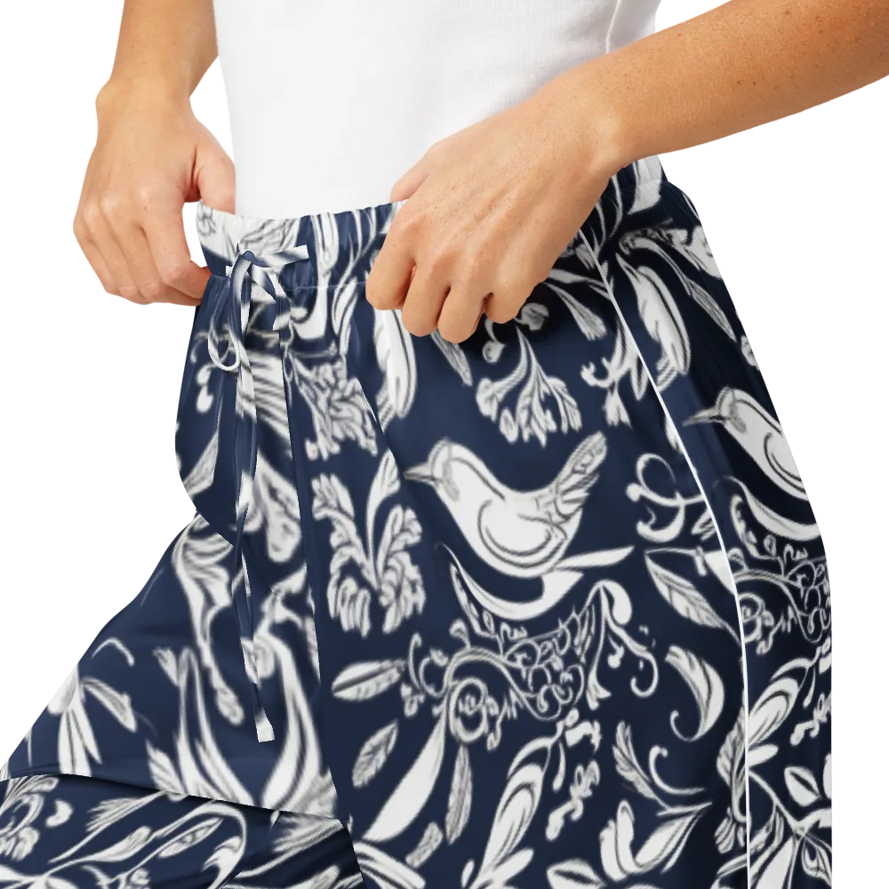 Navy Aviary on Women's Pajama Pants — Product details