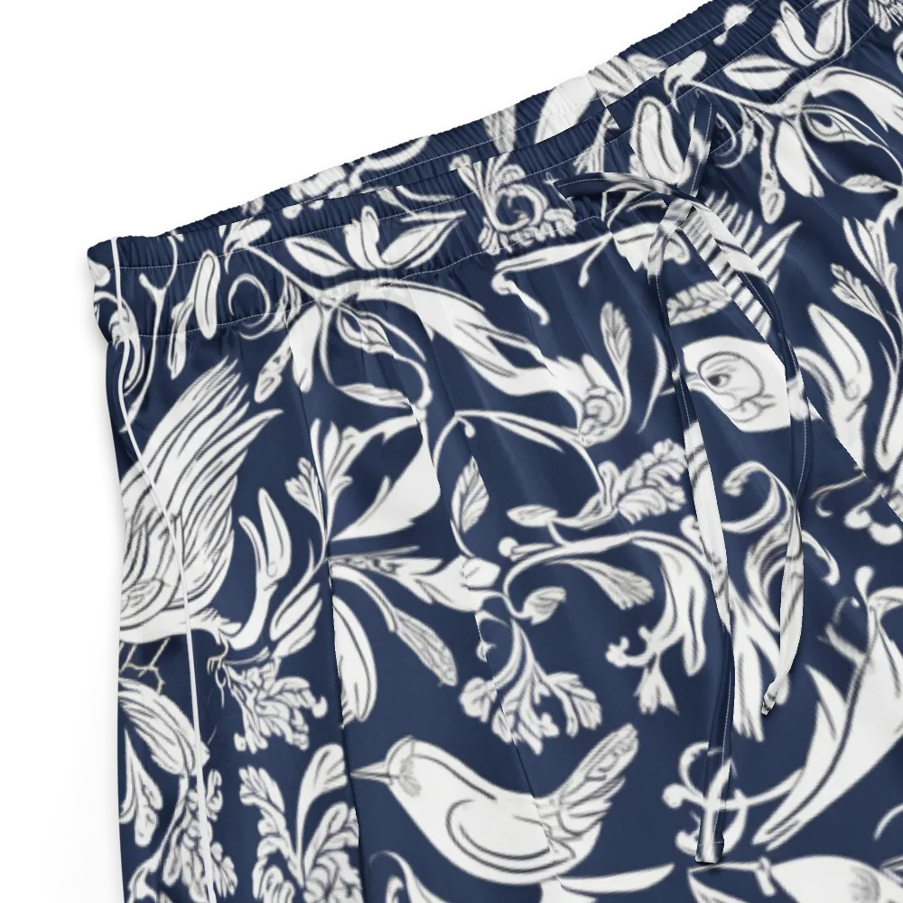 Navy Aviary on Women's Pajama Shorts — Product details