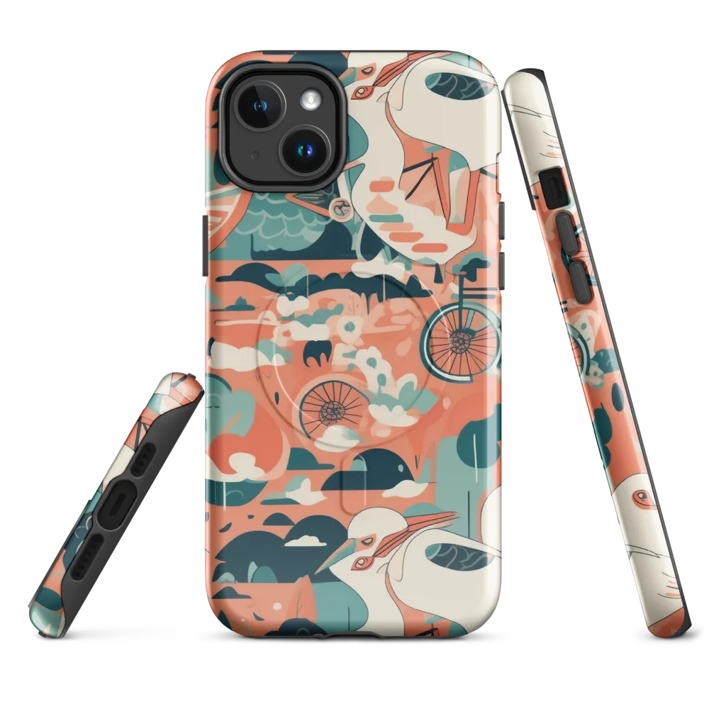 Bicycle Lagoon on MagSafe Tough Case for iPhone® — Front