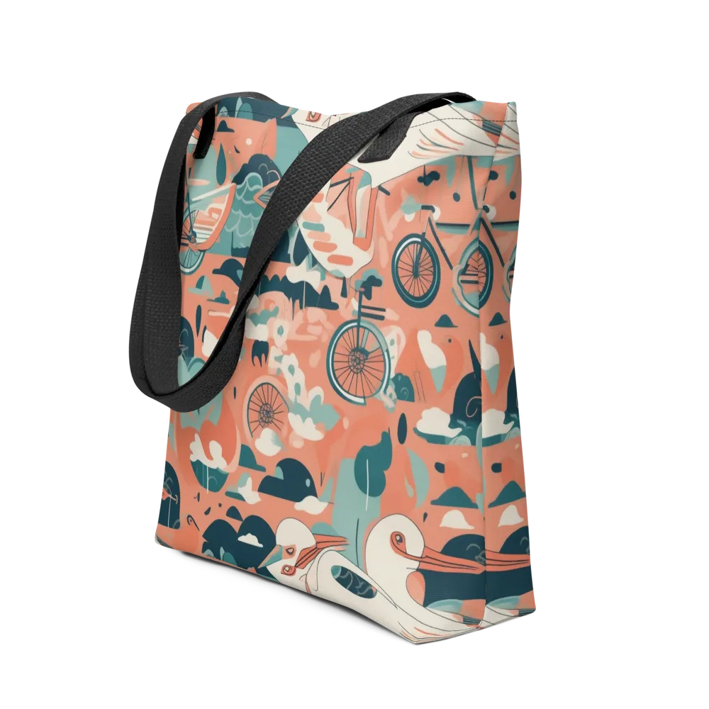 Bicycle Lagoon on Tote Bag — Front