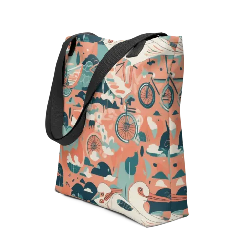 Bicycle Lagoon on a Tote Bag