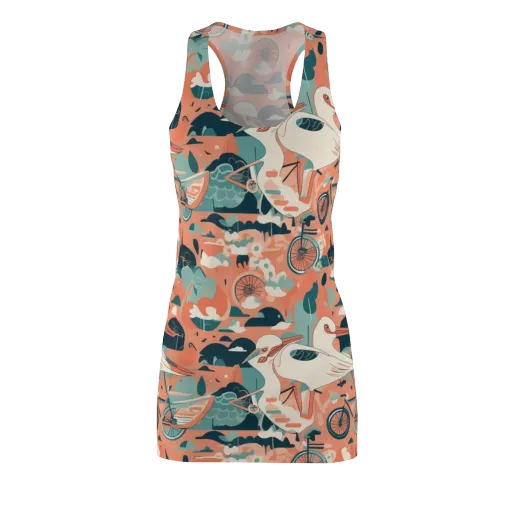 Bicycle Lagoon on a Racerback Dress