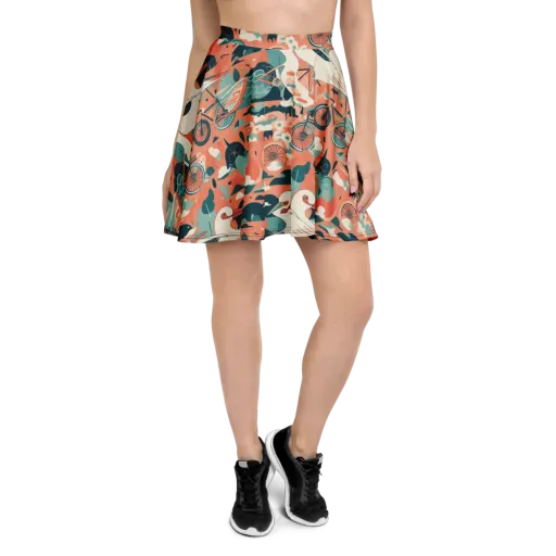 Bicycle Lagoon on a Skater Skirt