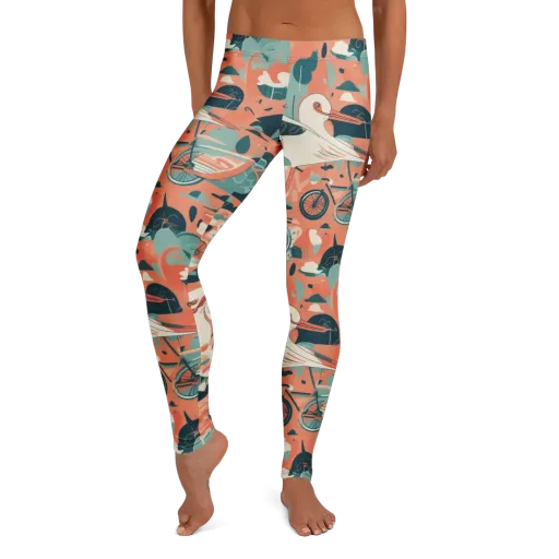 Bicycle Lagoon on a Leggings
