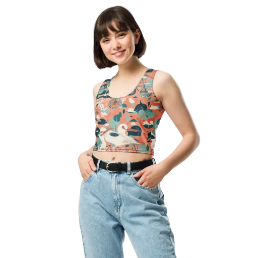 Bicycle Lagoon on a Crop Top