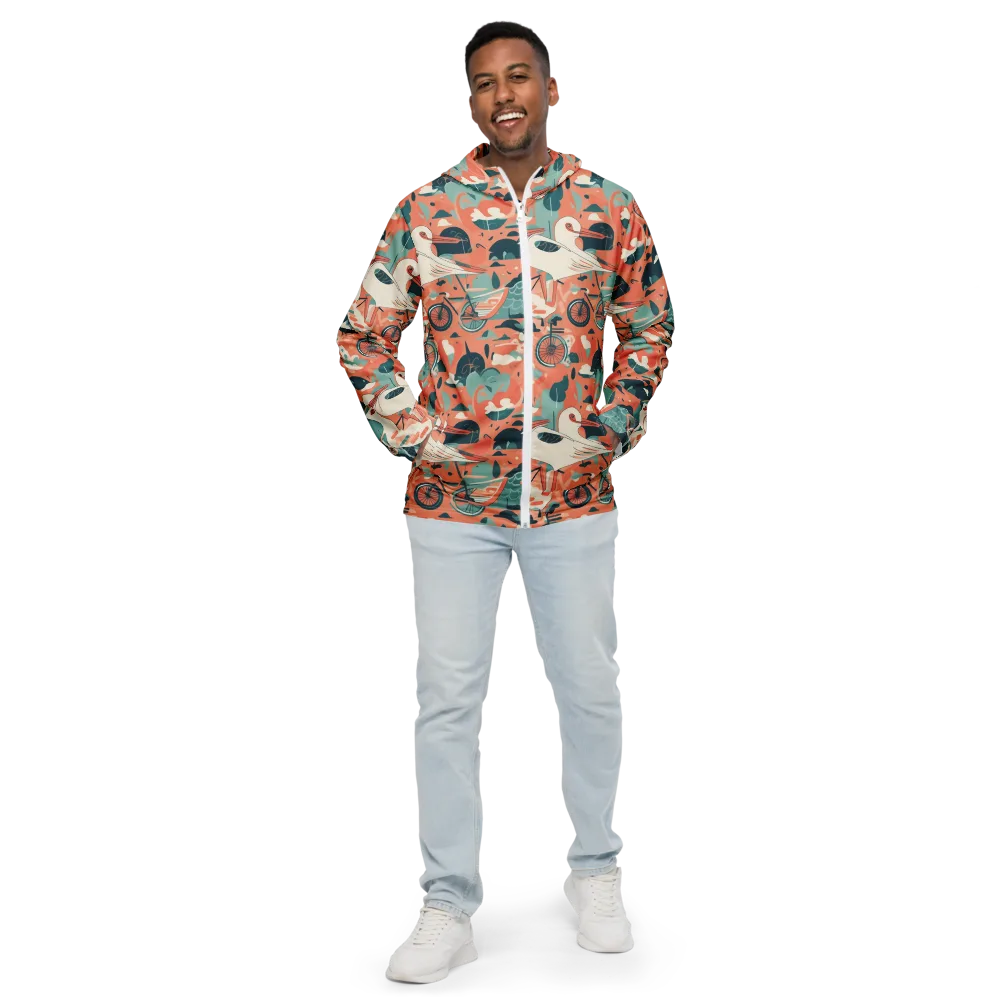 Bicycle Lagoon on Men's Windbreaker — Front