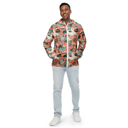 Bicycle Lagoon on a Men's Windbreaker