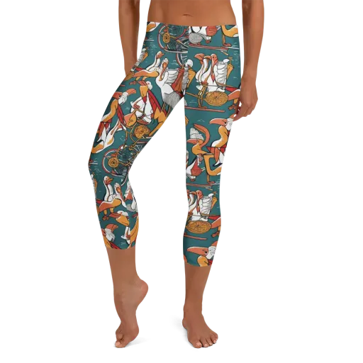 Pelican Velodrome on a Capri Leggings
